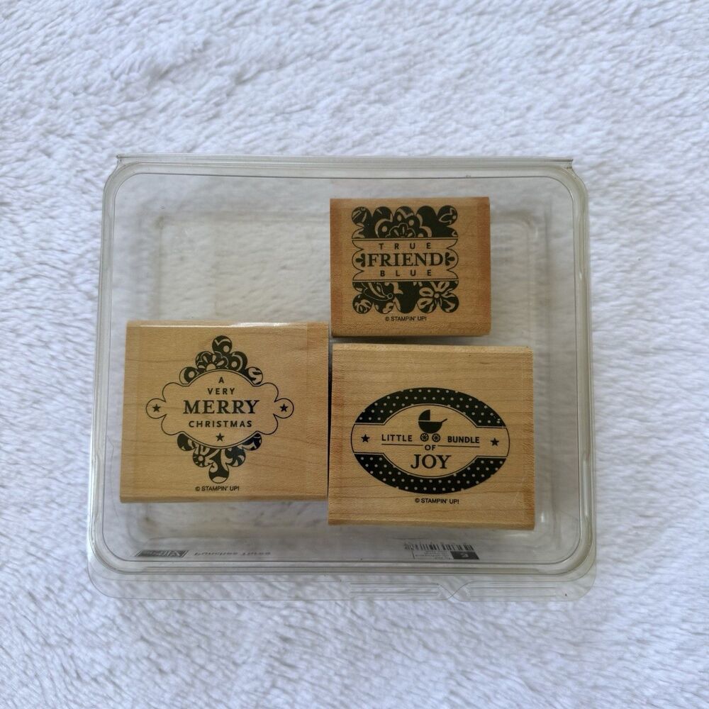 Stampn' Up Punches Three Set Of 3 Friend Christmas Baby